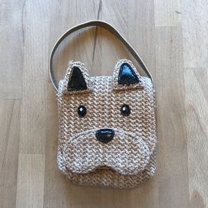 Wicker Dog Purse
